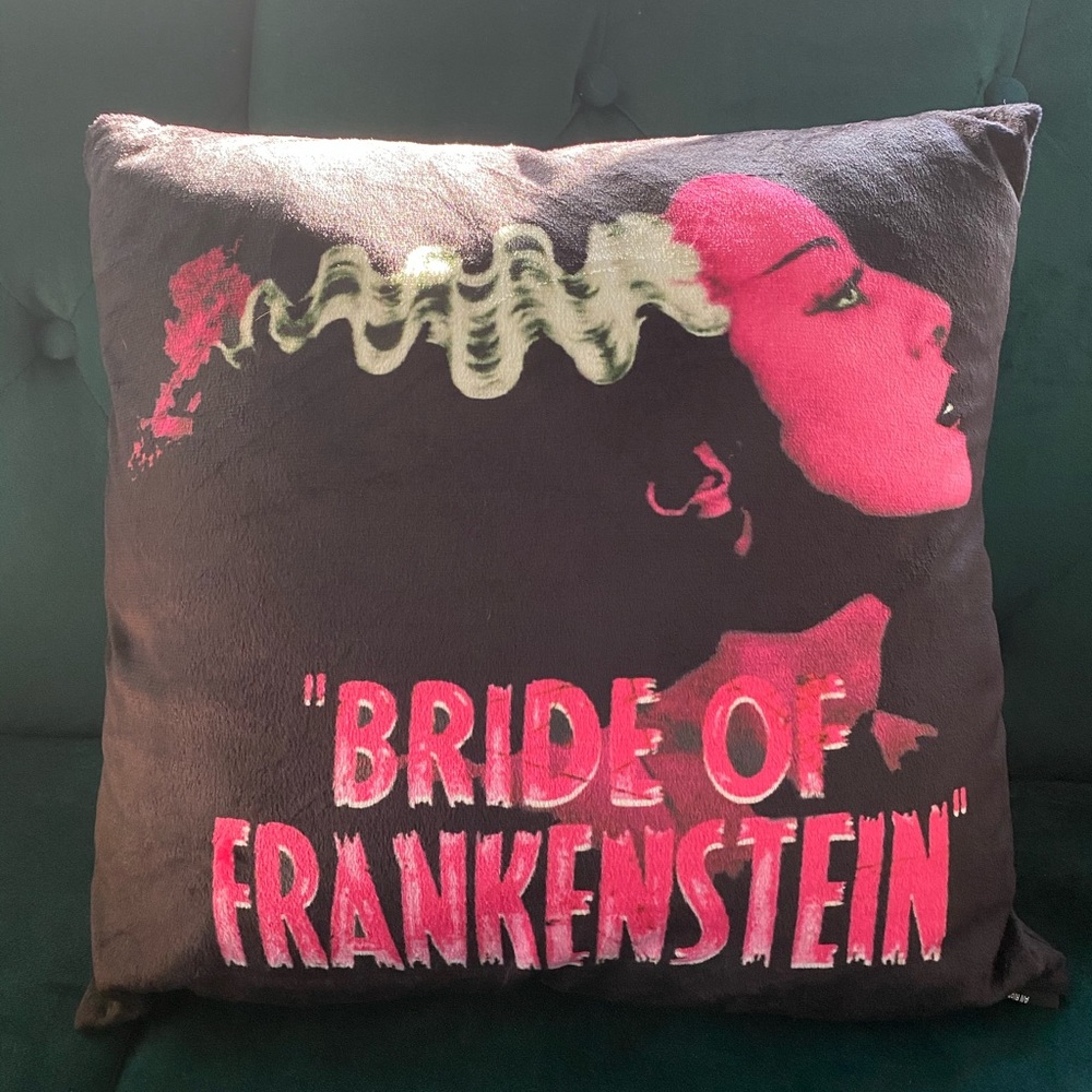 NWT Bride of Frankenstein Plush Throw Pillow